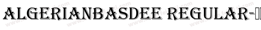 AlgerianBasDEE Regular字体转换